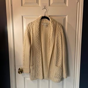 Celtic Knot Aran Mor 100% Merino Wool Cardigan